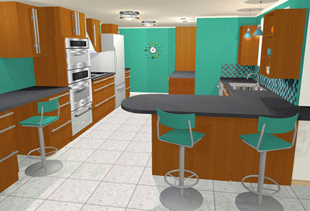 A design for a kitchen
